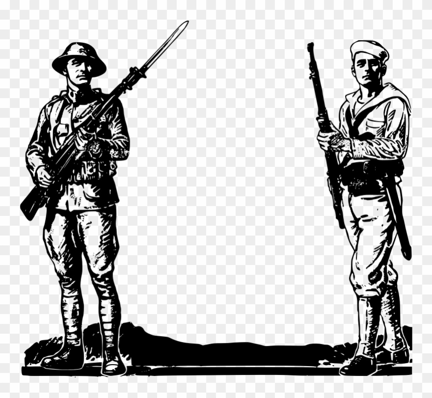 Soliderandsailor - World War 1 Clipart - Png Download