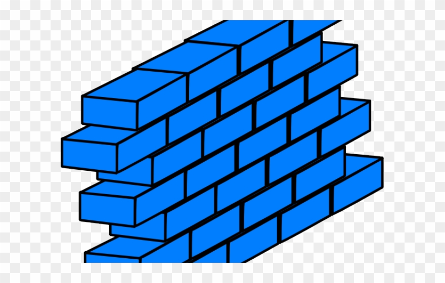 Blue Wall Cliparts - Brick Wall Clipart - Png Download