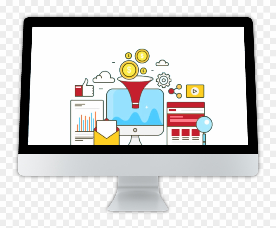 Lead Generation & Sales Funnels - Sales Process Clipart