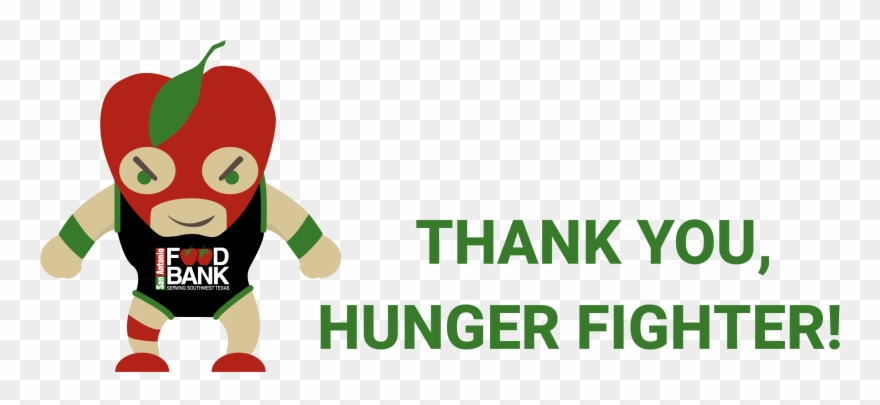 Donation Confirmation - San Antonio Food Bank Hunger Fighter Clipart
