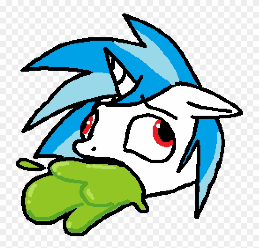 Paintanon, Dj Pon-3, Ms Paint, Safe, Simple Background, - Dibujos De Orejas De Conejo Clipart