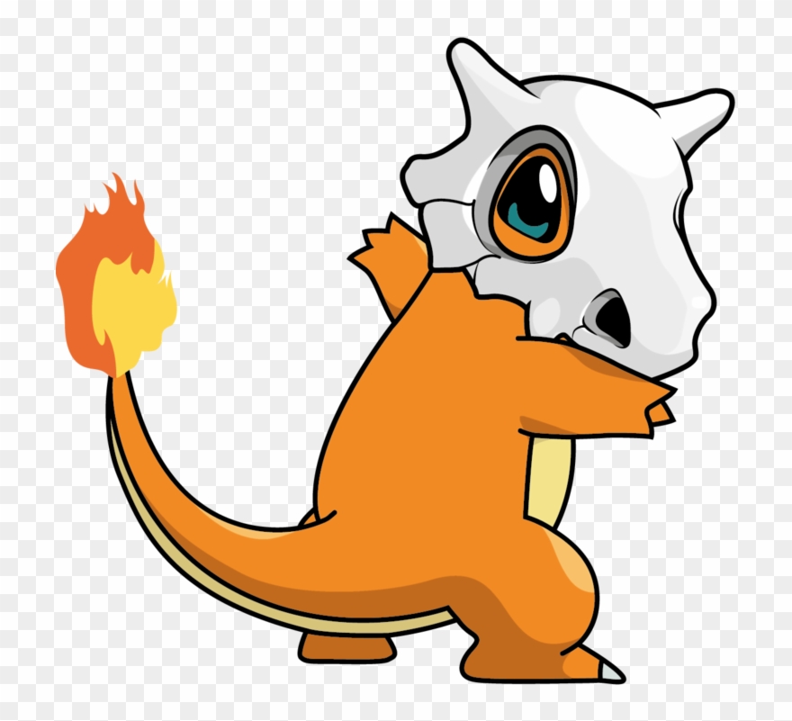 Charmander Cubone By Bunny Vomit - Cubone Es Un Charmander Clipart
