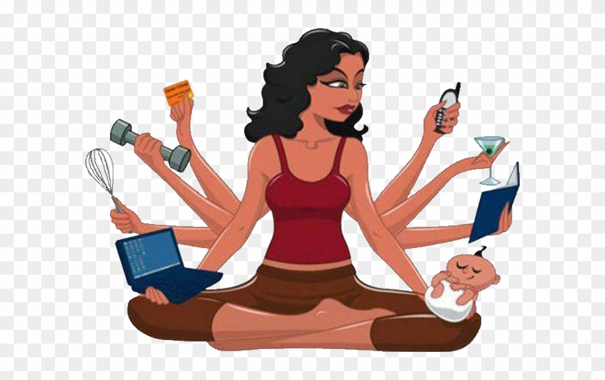 Image - Woman With Many Hands Clipart