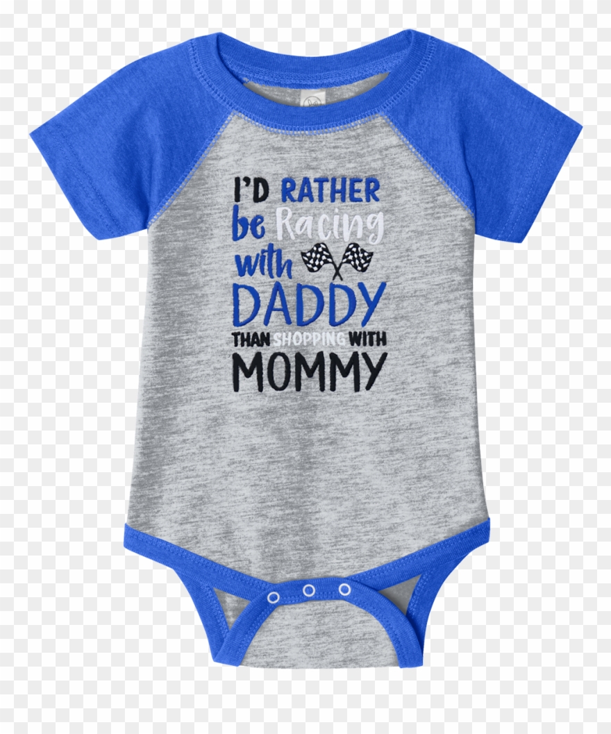 I'd Rather Be Racing W/daddy Embrd Onesie - Big And Little Sister And Brother Jerseys Clipart