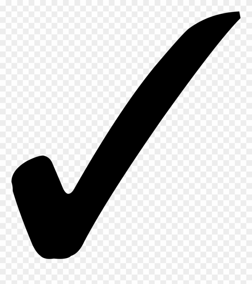 Black Check Mark Png Clipart