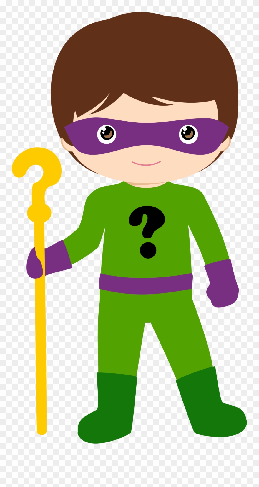 Costume Clipart Superhero Dad - Riddler Clipart - Png Download