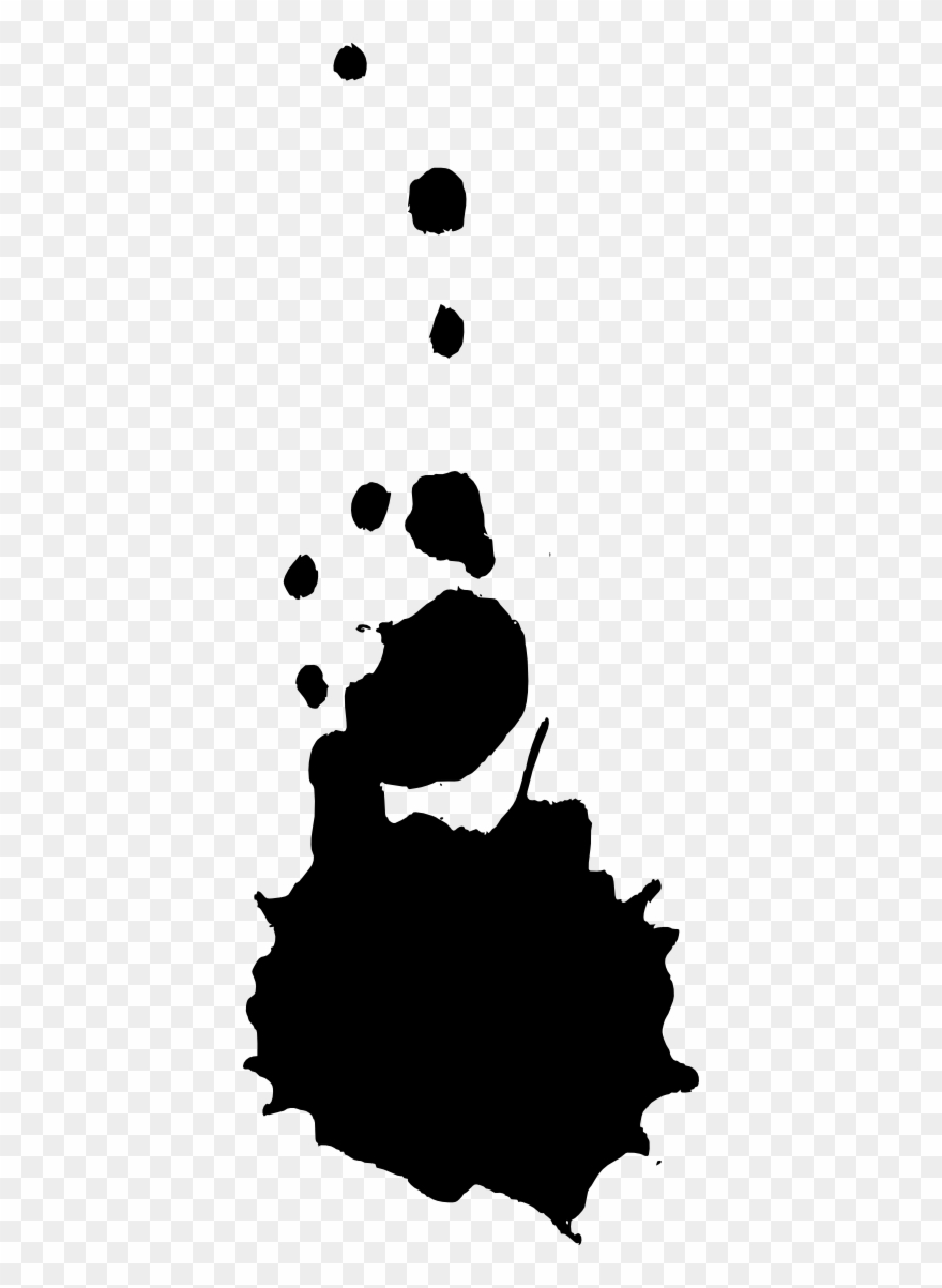 19 Black Paint Splatters Vol - Slime Splatter Silhouette Clipart