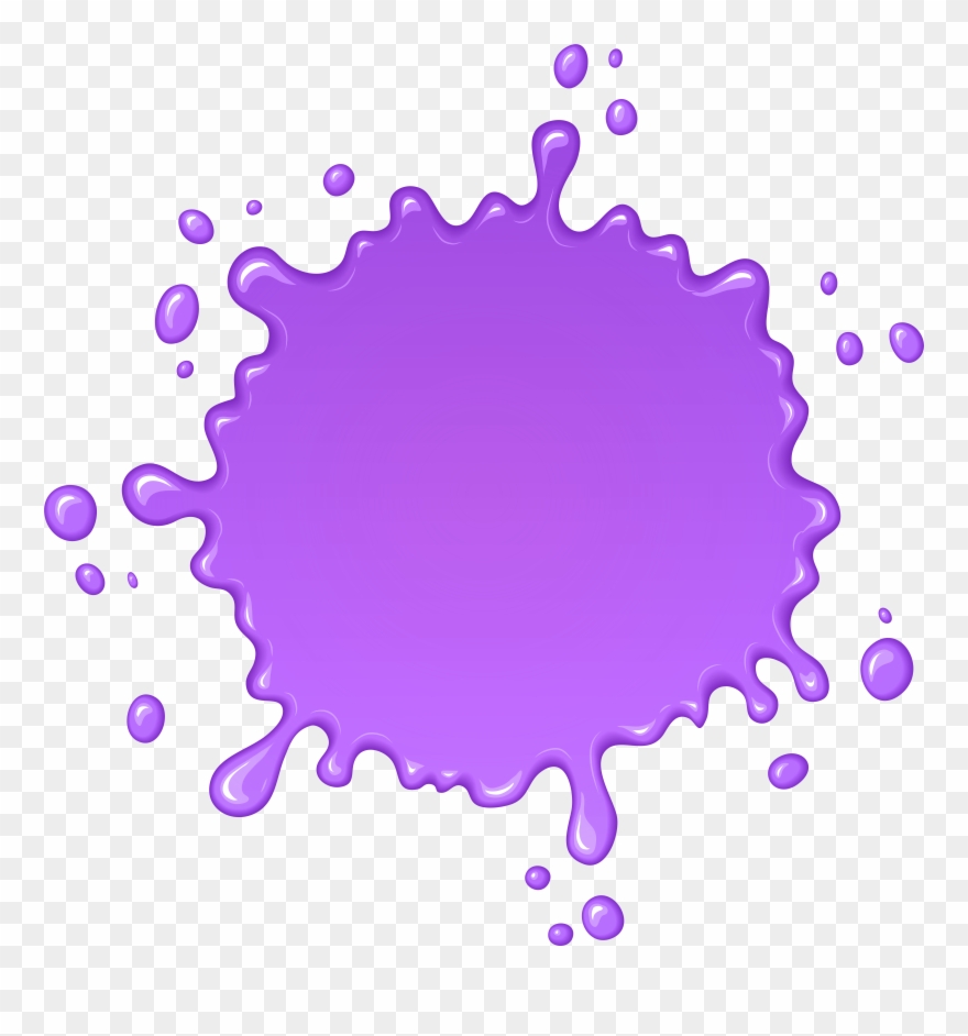 Purple Paint Splatter Png - Purple Paint Splatter Png Background Clipart