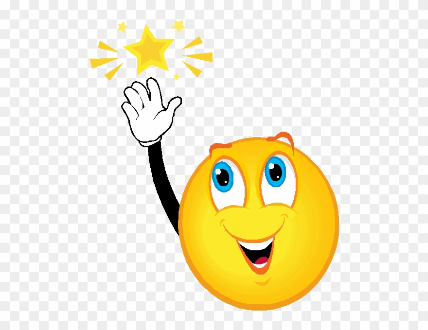 Be A Friend - Raise Your Hand Smiley Clipart