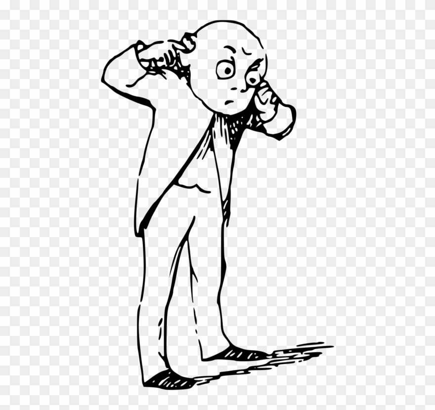 Human Black And White Drawing Cartoon Comics - Gambar Karikatur Orang Kesal Clipart