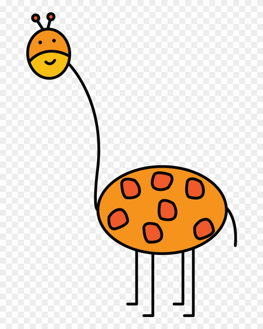 Collection Of Free - Giraffe Drawing Easy For Kids Clipart