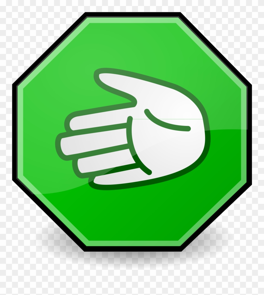 Open - Go Hand Sign Clipart