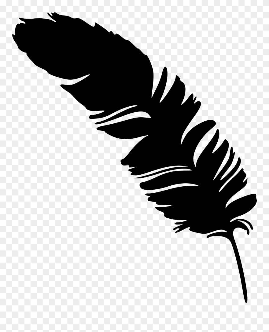 Feather Silhouette Feather Png Clipart