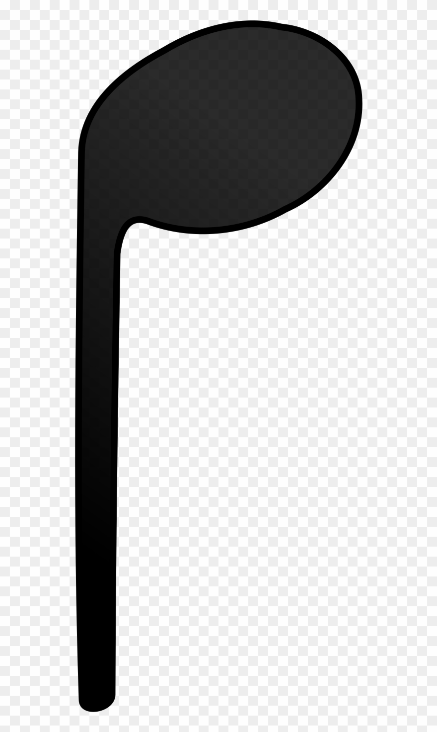 Quarter Note - Music Note Upside Down Clipart