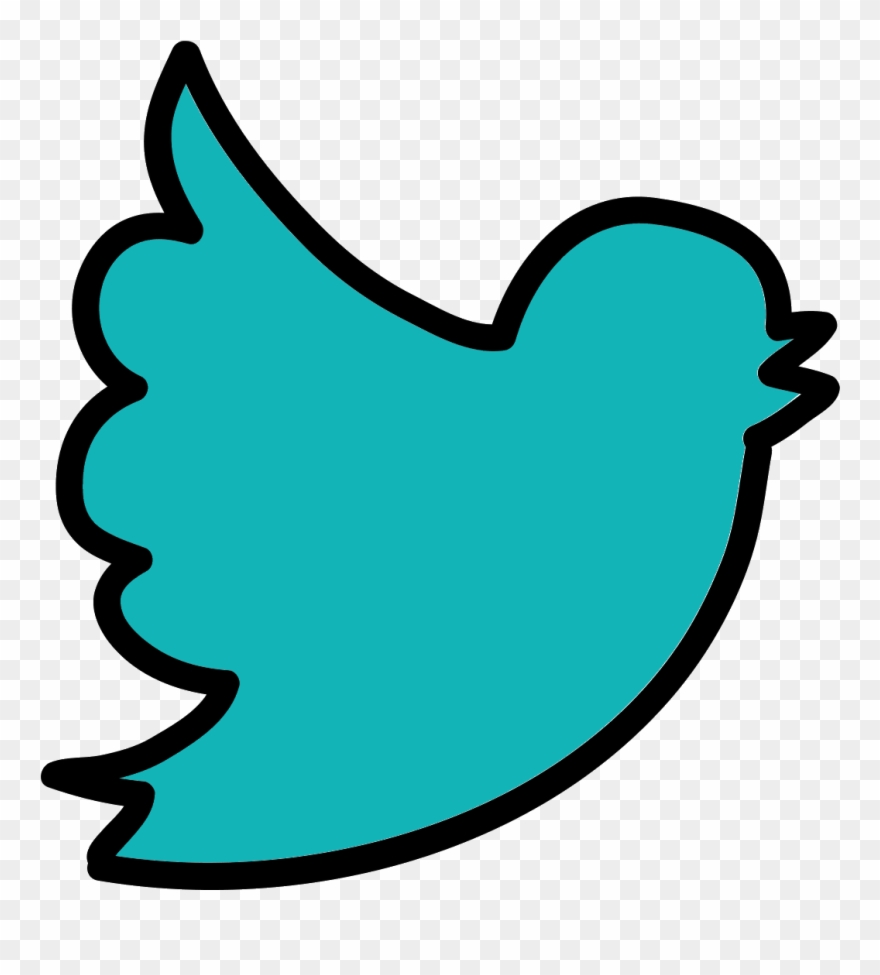 This Logo For Twitter Is A Stark Minimalist Outline Clipart