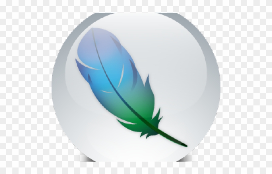 Photoshop Clipart Blue Feather - Adobe Photoshop - Png Download