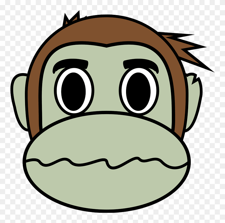 Ape Gorilla Monkey Emoji Macaque - Monkey Emoji Clipart