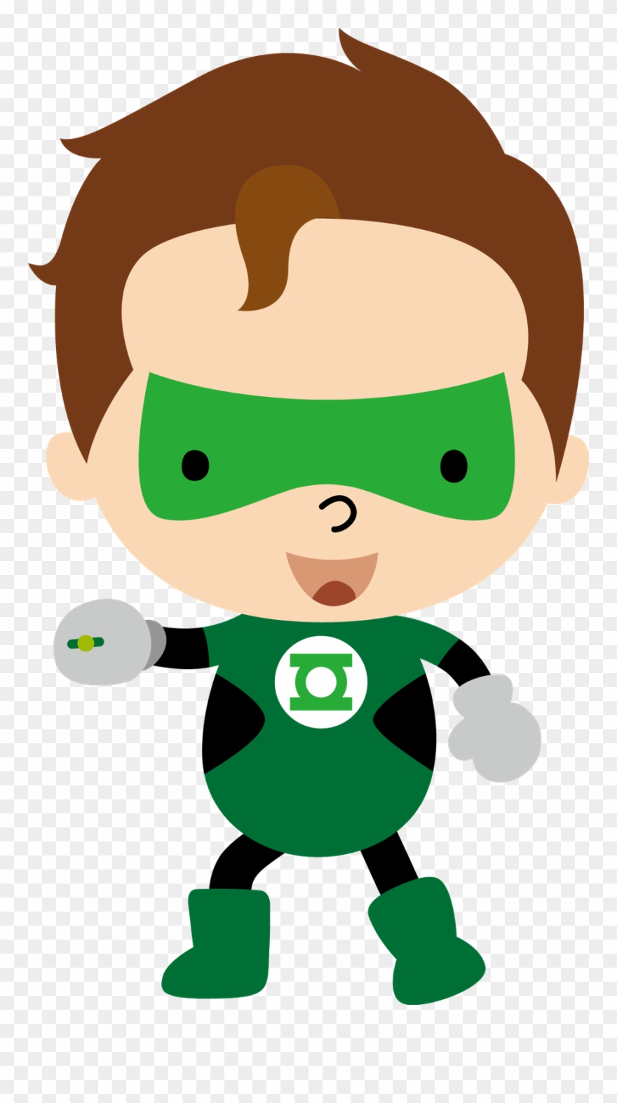 Minus Superhero Clipart, Planner Decorating, Cute Clipart, - Lanterna Verde Baby Png Transparent Png