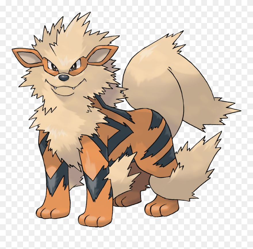 Clip Art Transparent Library Arcanine Drawing - Arcanine Pokemon - Png Download