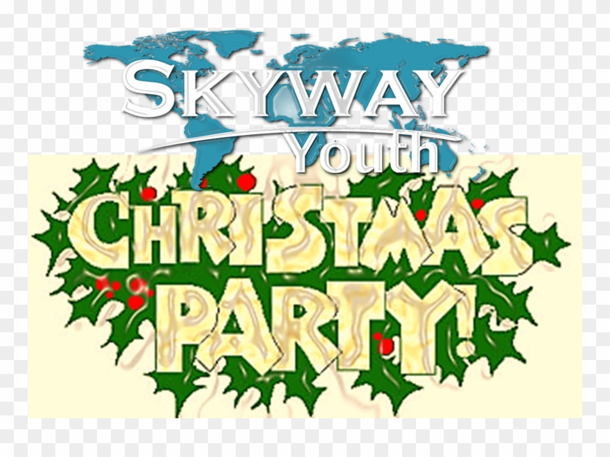 Pajamas Source - Clip Art Christmas Party Words - Png Download