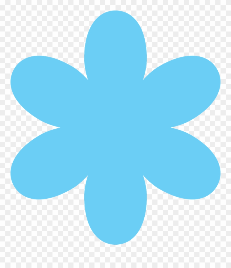 Clip Art, Flowers - Blue - Png Download