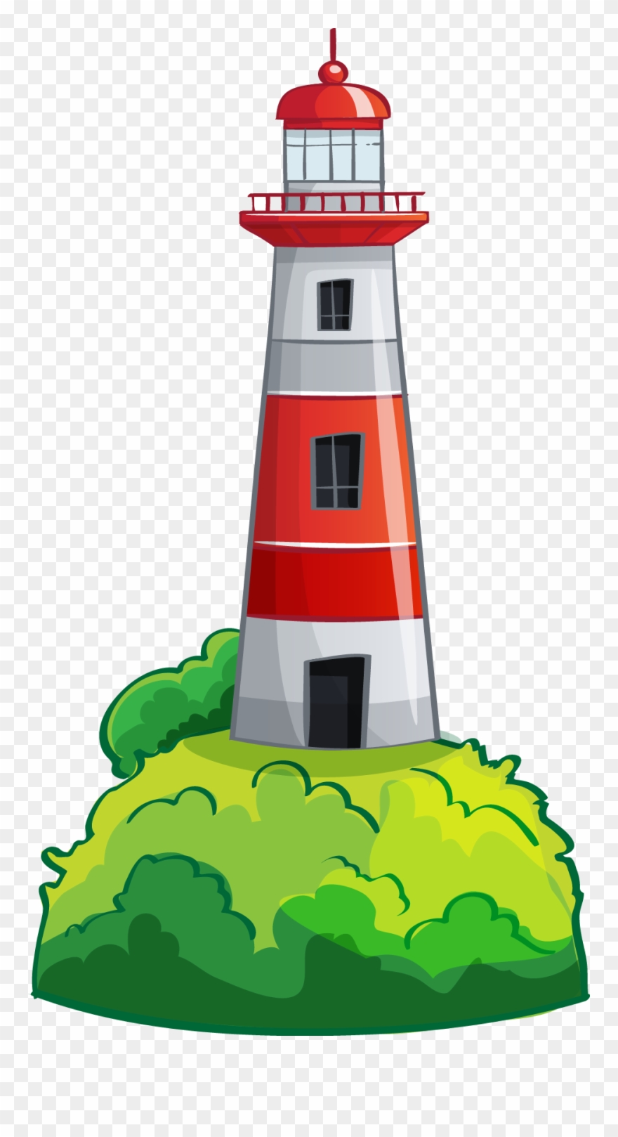 Vector Lighthouse Cartoon - Imagens De Farol Desenho Clipart