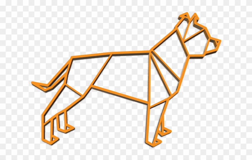 Origami Pitbull - December 29 Clipart