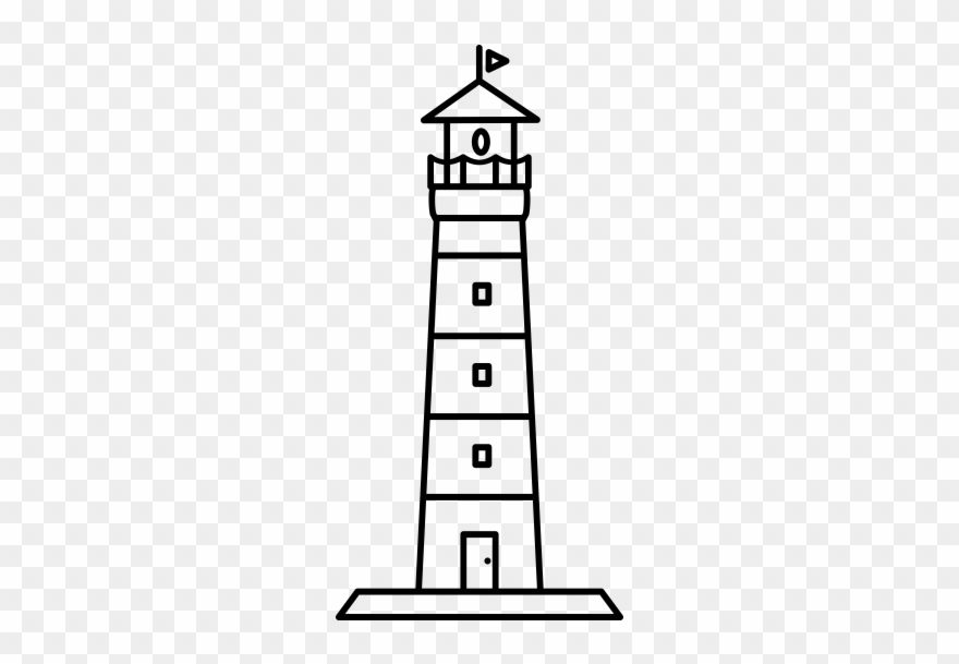 Lighthouse Rubber Stamp - Instagram Clipart