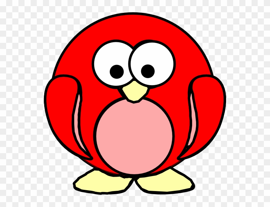 Red Cartoon Penguin Clipart