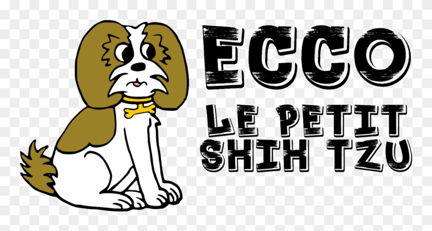 Logo Ecco Le Petit Shih Tzu - Cartoon Clipart