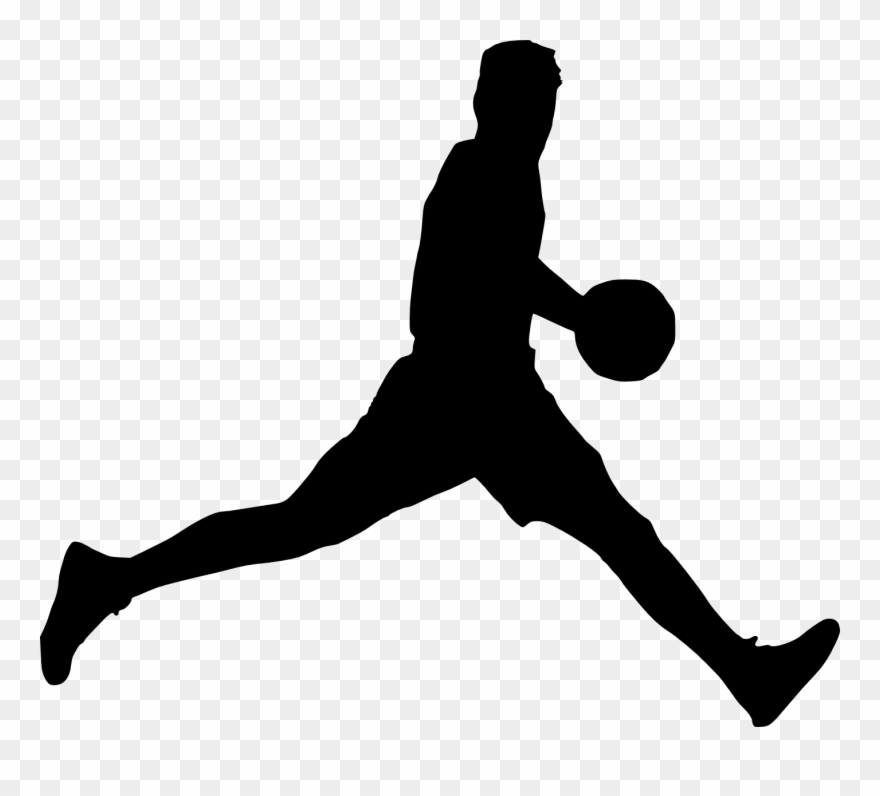 Silhouette Of A Basketball Player At Getdrawings - Basketball Player Silhouette Png Clipart