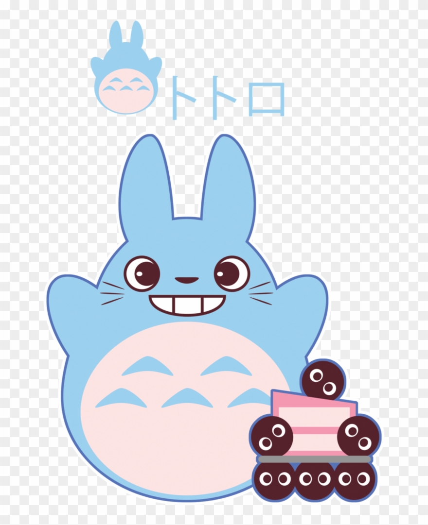 Chibi Blue Totoro Gift By Itachi Roxas - Totoro Chibi Png Clipart