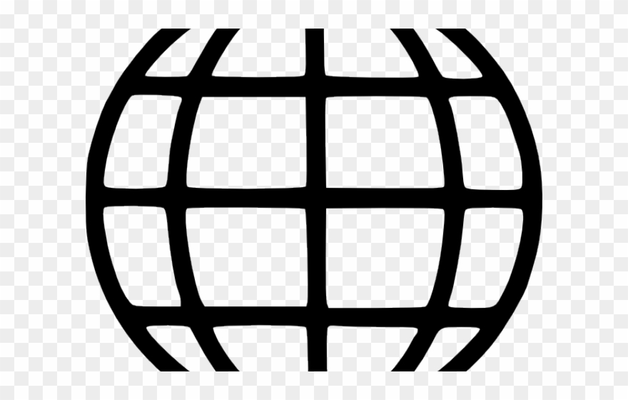 Www Clipart Internet Symbol - Internet Clipart Black And White - Png Download