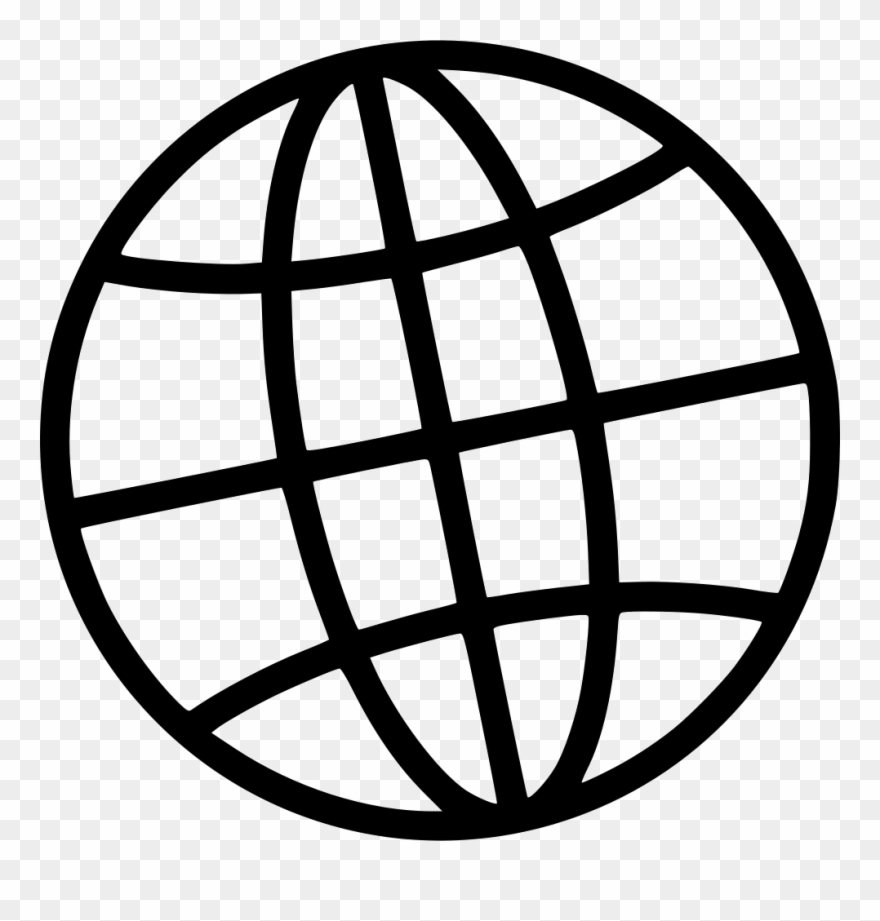 Globe Internet Comments - Png Url Icon White Clipart