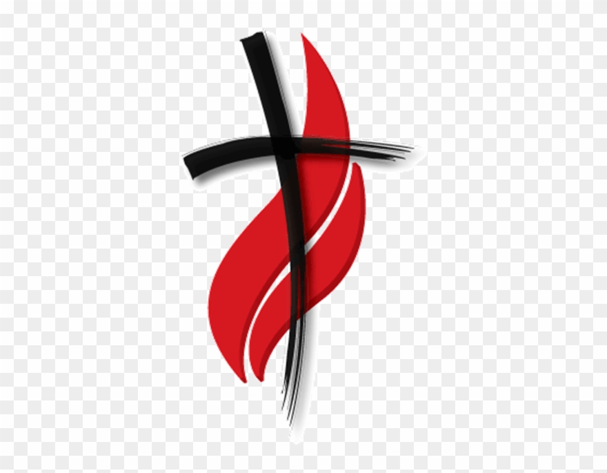 Christmas Eve Services - Cross And Flame Png Clipart