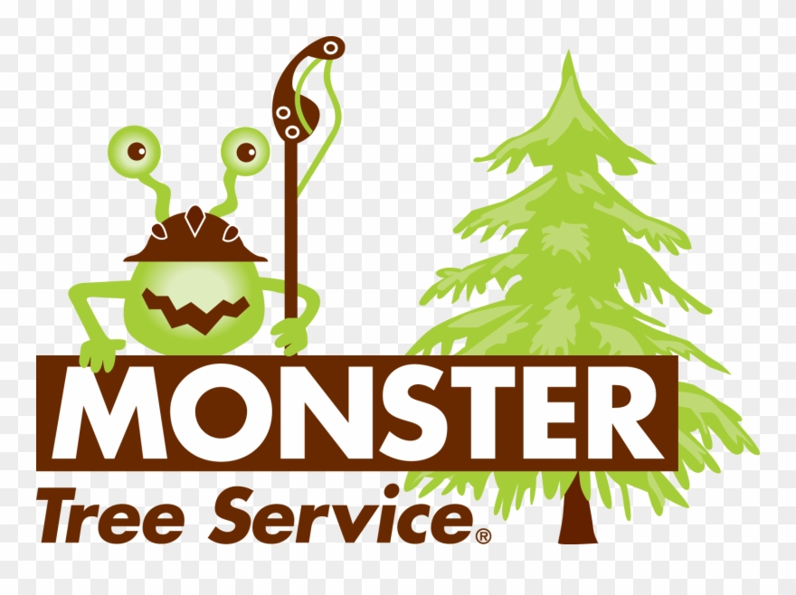 Monster Tree Service Logo Clipart