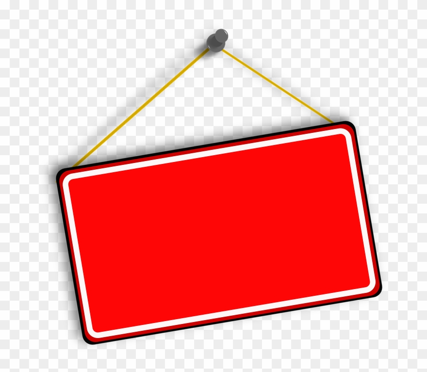 Previous - Hanging Sign Board Vector Clipart