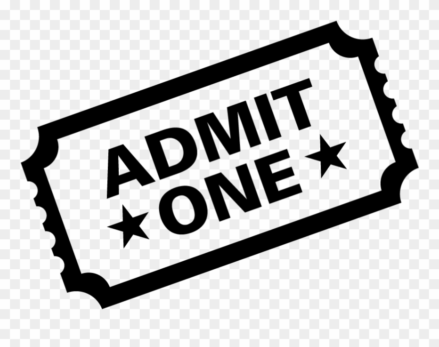 Buy Tickets In Person - Transparent Background Movie Ticket Clipart - Png Download