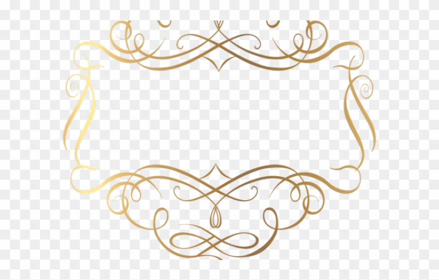 Element Clipart Fancy Line Border - Circle - Png Download