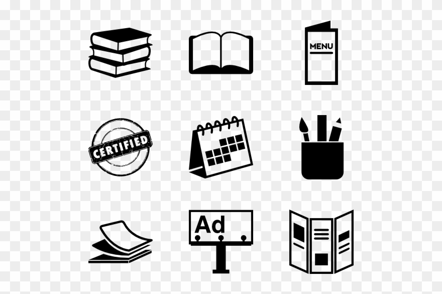 Brochure Vector Broucher - Ich Mag Bücher Mehr Als Leute Karte Clipart