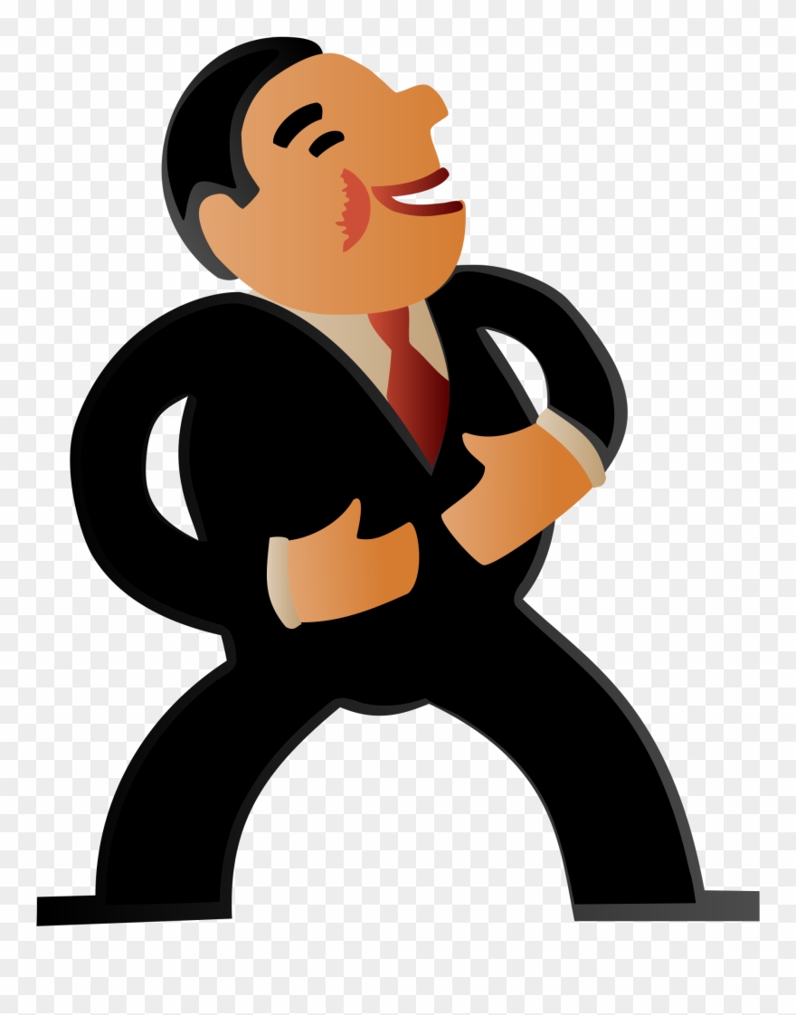 Big Image - Cartoon Wearing Suit Clipart