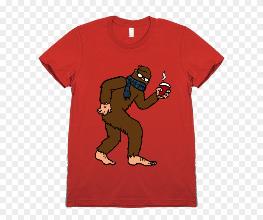 Hipster Sasquatch T-shirt - Want To Die Shirt Clipart