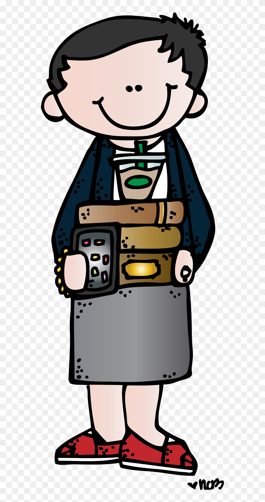 Storytime Clipart Library Helper, Storytime Library - Clipart Library School Librarian Cartoon - Png Download