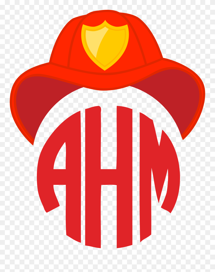 Fireman"s Hat Monogram Topper - Whitechapel Station Clipart