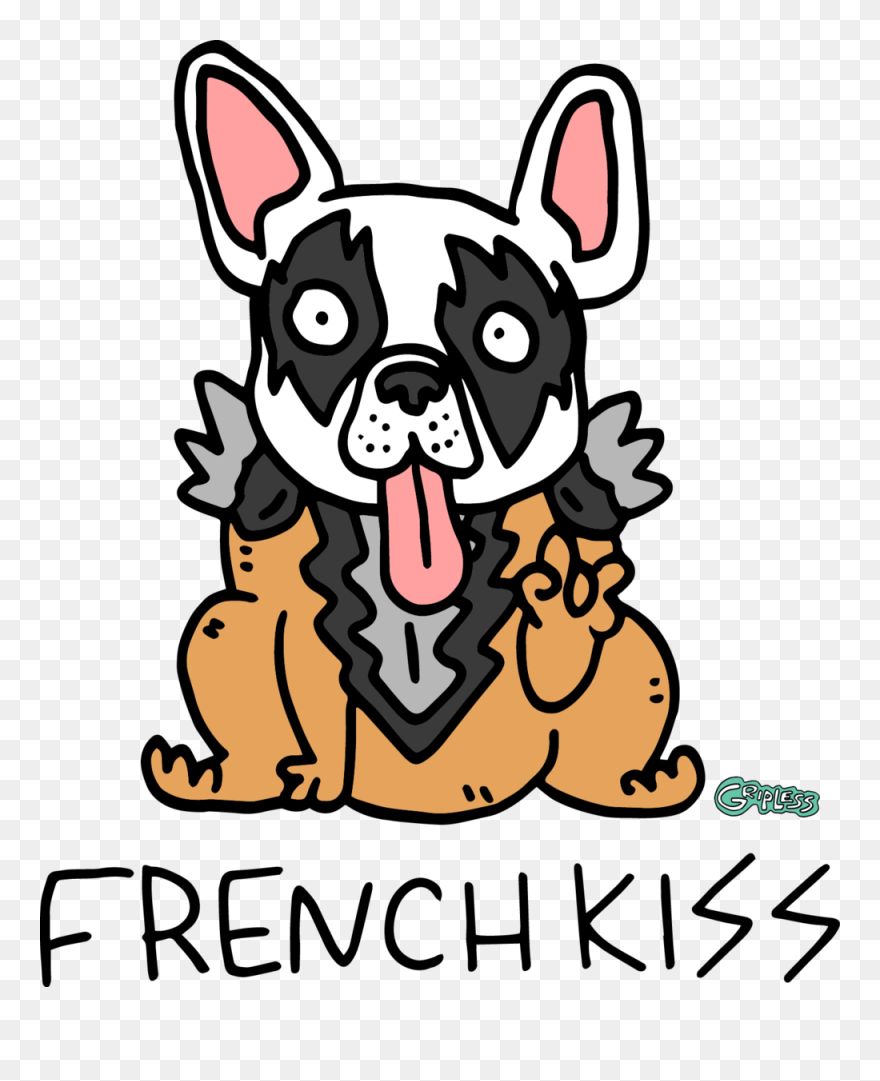 Bull Dog Clipart Picture Black And White Library French - Portable Network Graphics - Png Download