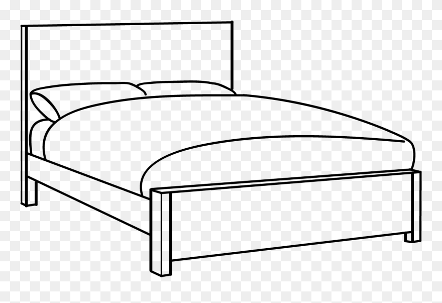 Transparent Beds Clipart - Bed Frame - Png Download