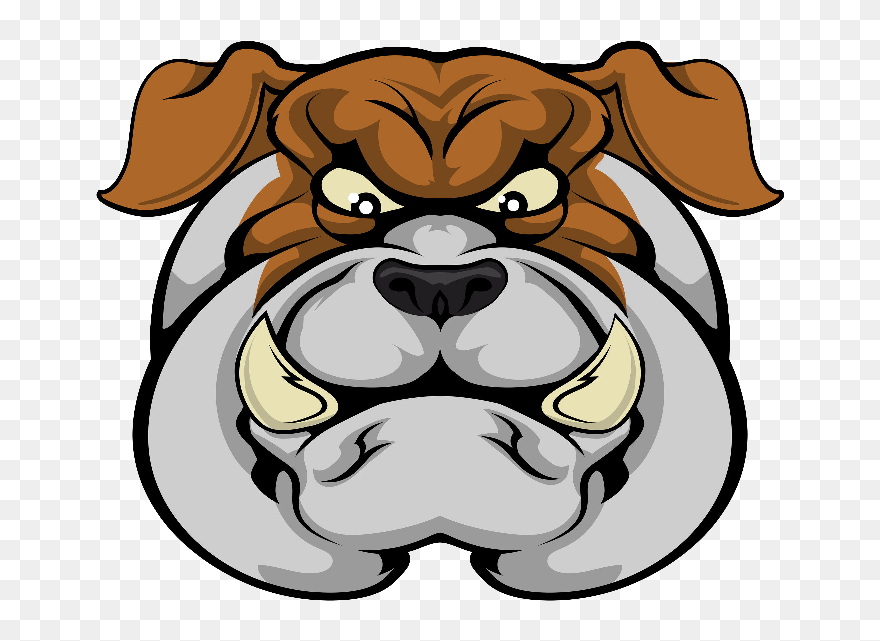 Transparent Bulldog Face Png - Mean Looking Bulldogs Clipart