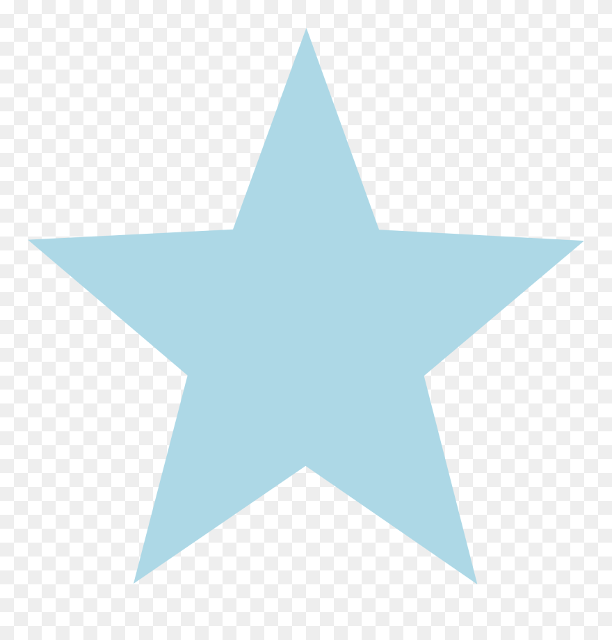 Red White And Blue Star Clipart Banner Freeuse 28 Collection - Light Blue Star Png Transparent Png