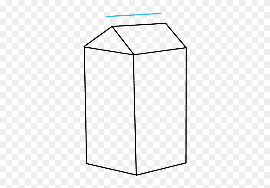 How To Draw Milk Carton - Simple Milk Carton Drawing Clipart