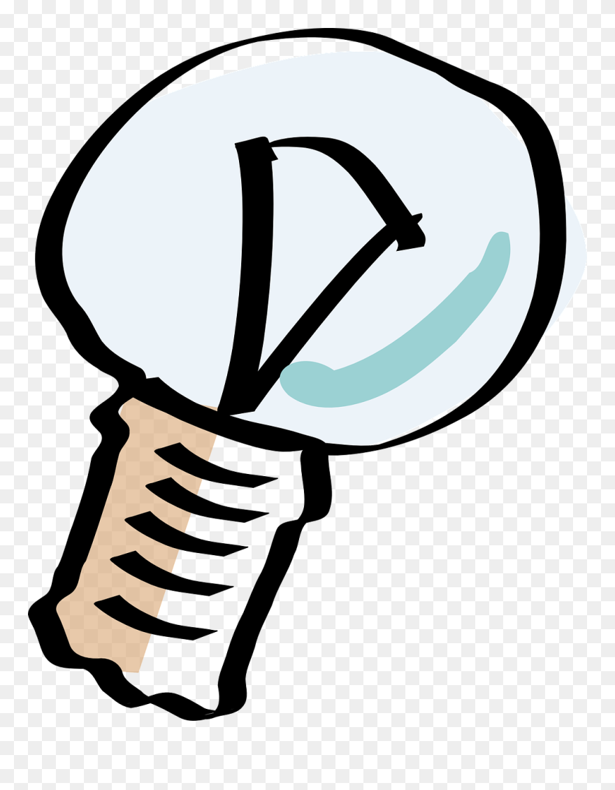 House, Home, Cartoon, Light, Electric, Bulb, Lighting - Cartoon Light Bulb Off Clipart